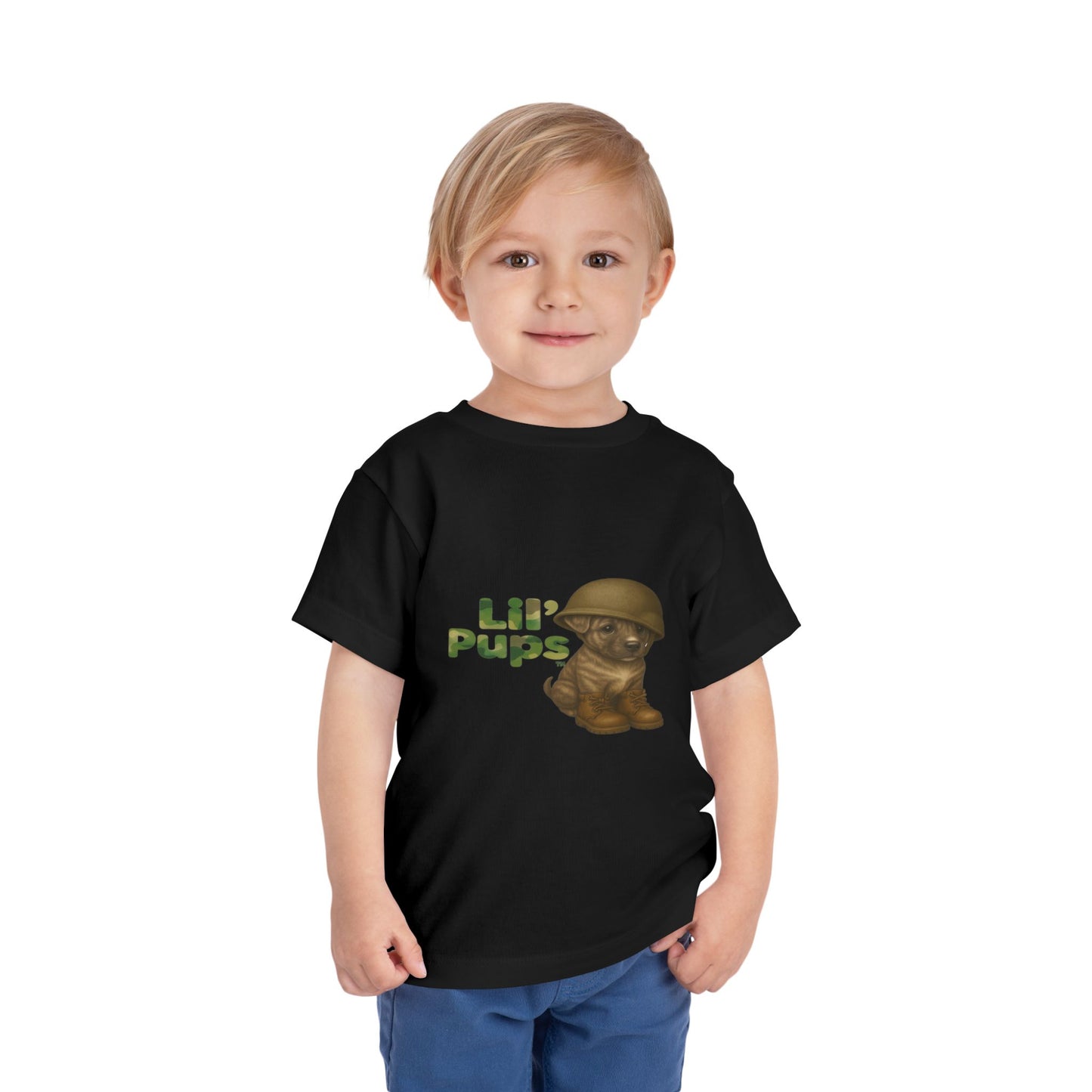 Lil’ Pups – Standing Proud for Our Troops Bubba Short Sleeve Toddler T-Shirt