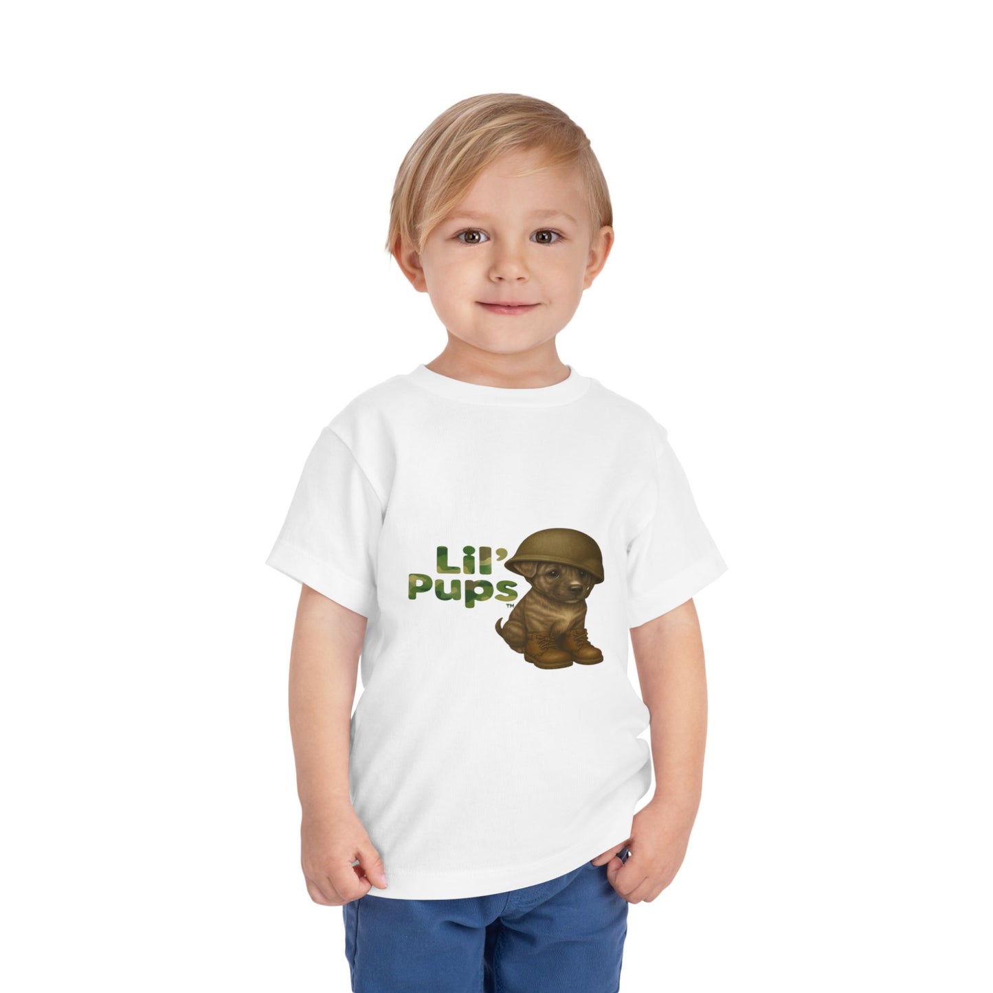 Lil’ Pups – Standing Proud for Our Troops Bubba Short Sleeve Toddler T-Shirt