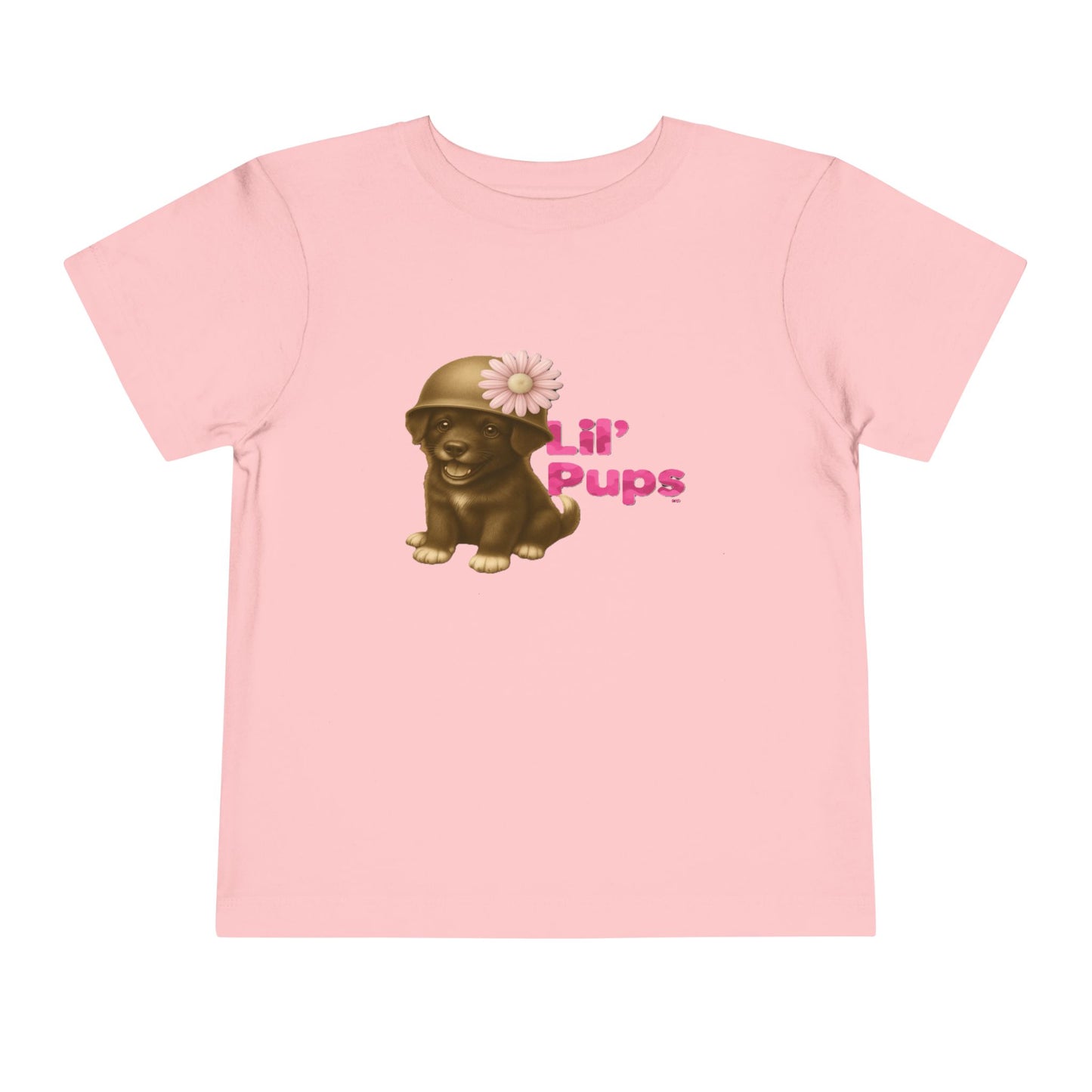 Lil’ Pups – Standing Proud for Our Troops Daisy Toddler Short Sleeve T-Shirt