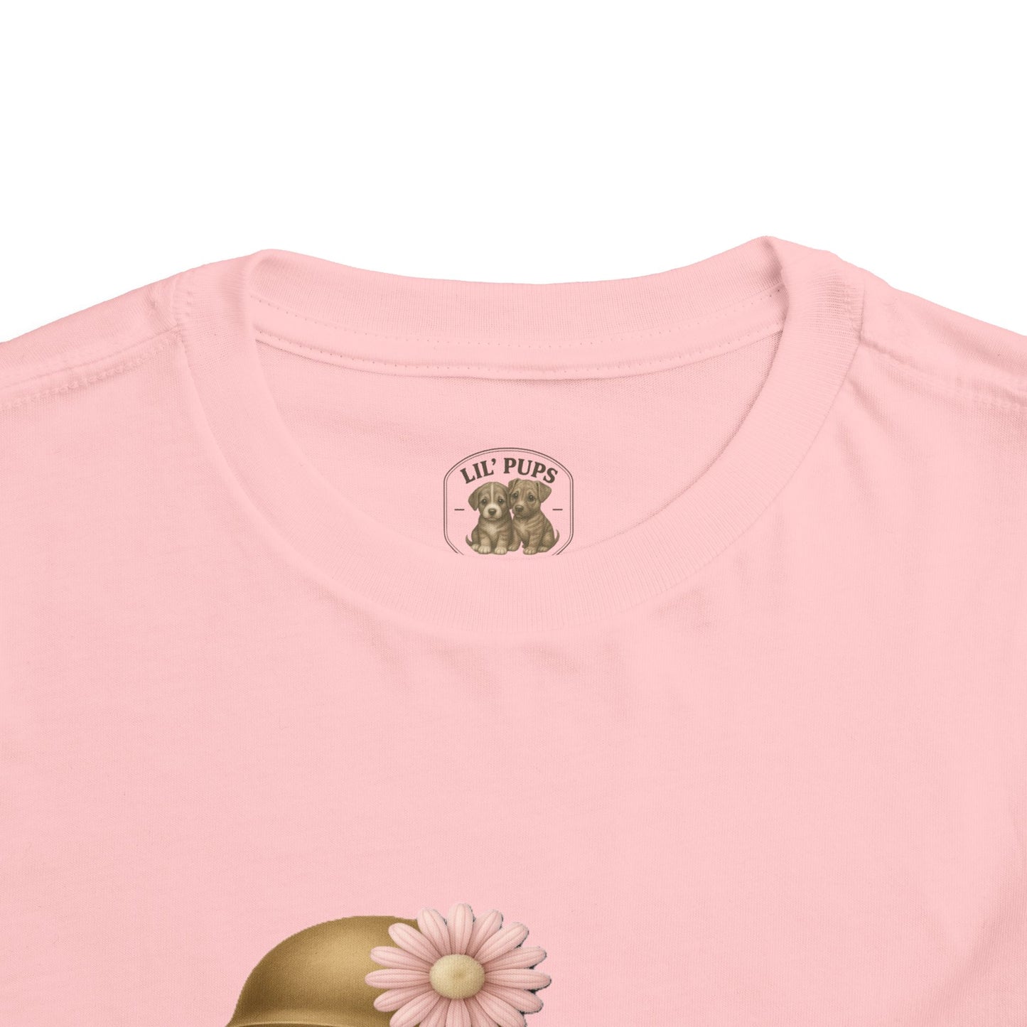Lil’ Pups – Standing Proud for Our Troops Daisy Toddler Short Sleeve T-Shirt