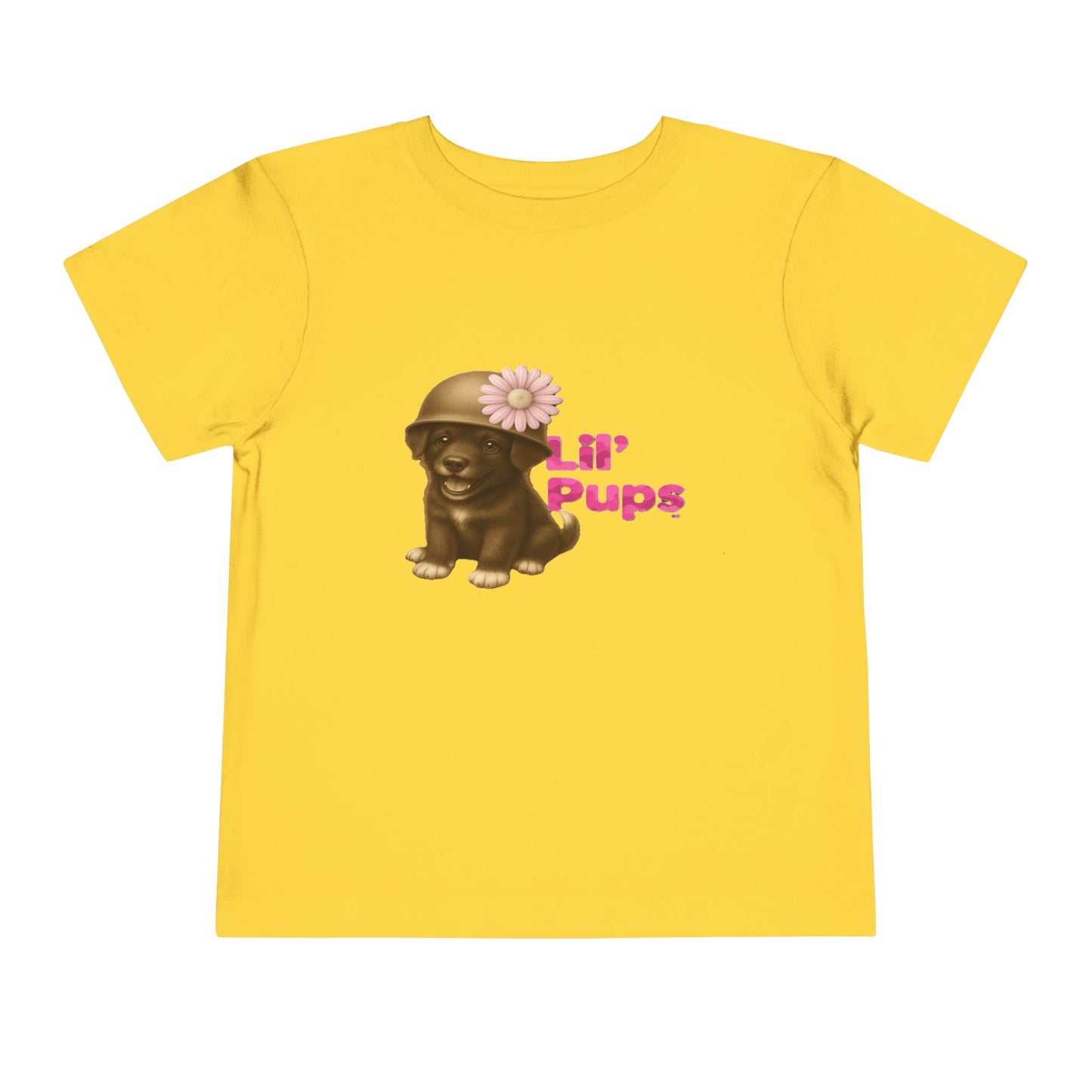 Lil’ Pups – Standing Proud for Our Troops Daisy Toddler Short Sleeve T-Shirt