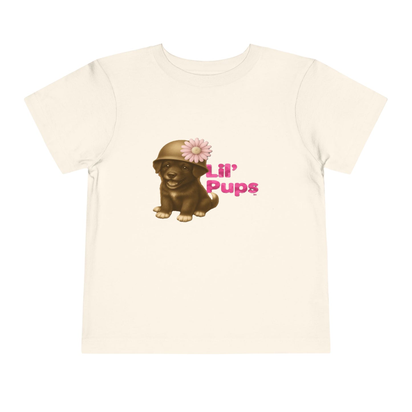 Lil’ Pups – Standing Proud for Our Troops Daisy Toddler Short Sleeve T-Shirt