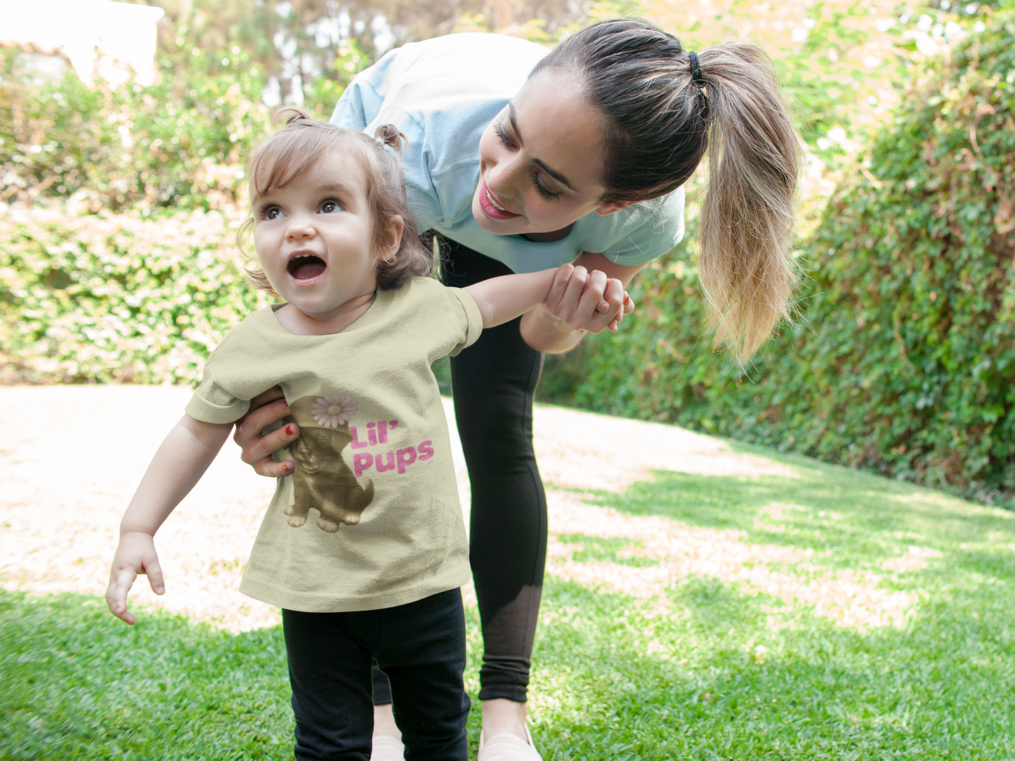 Lil’ Pups – Standing Proud for Our Troops Daisy Toddler Short Sleeve T-Shirt
