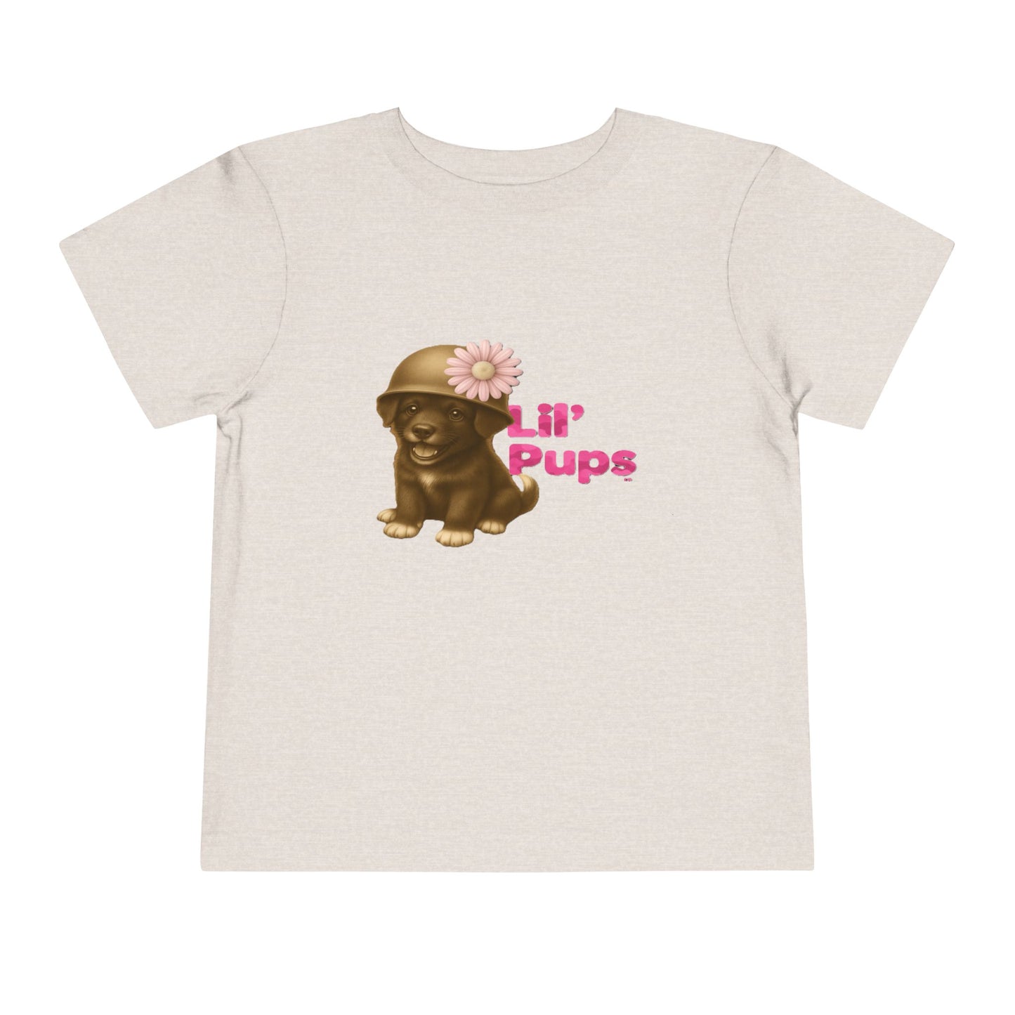 Lil’ Pups – Standing Proud for Our Troops Daisy Toddler Short Sleeve T-Shirt