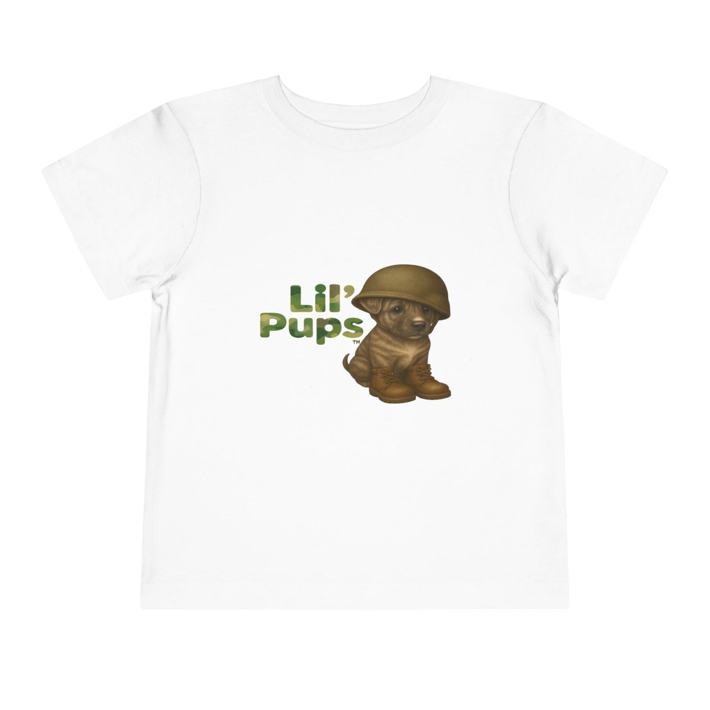Lil’ Pups – Standing Proud for Our Troops Bubba Short Sleeve Toddler T-Shirt