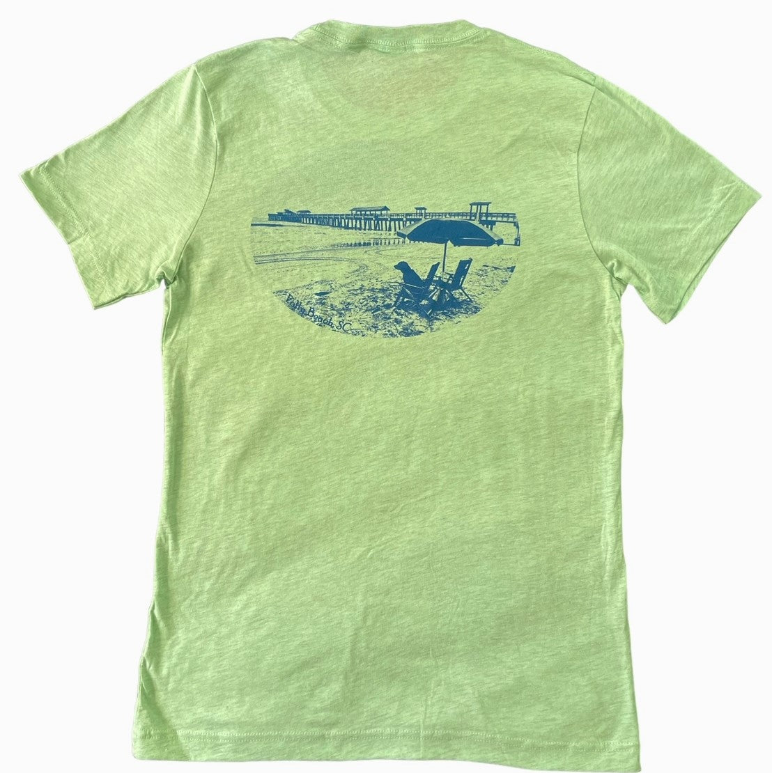 Folly Beach New Pier Short Sleeve Adult T-Shirt