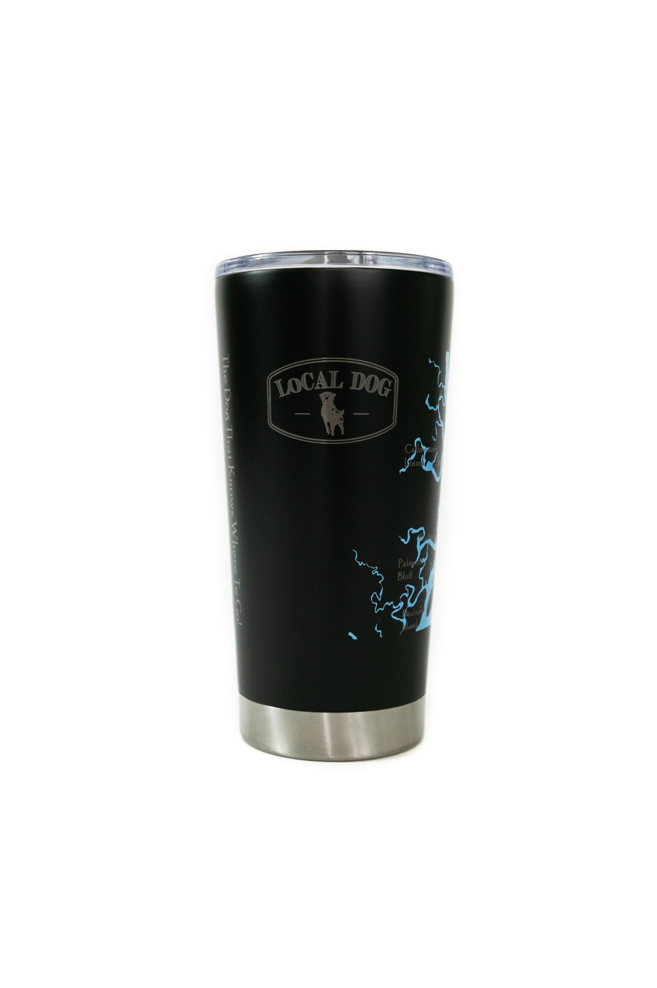 Hilton Head Island Black Stainless Steel Tumbler