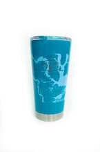 Load image into Gallery viewer, Turquoise Charleston Stainless Steel Tumbler
