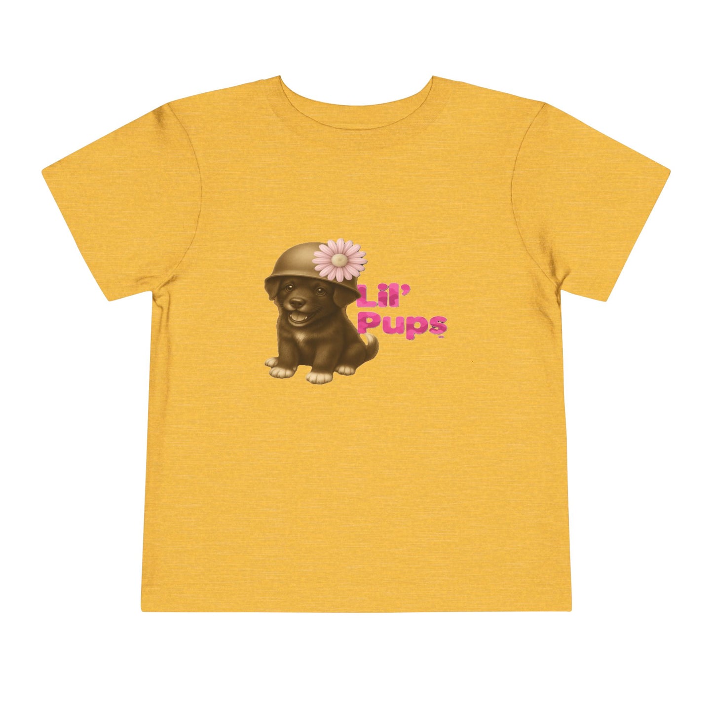Lil’ Pups – Standing Proud for Our Troops Daisy Toddler Short Sleeve T-Shirt