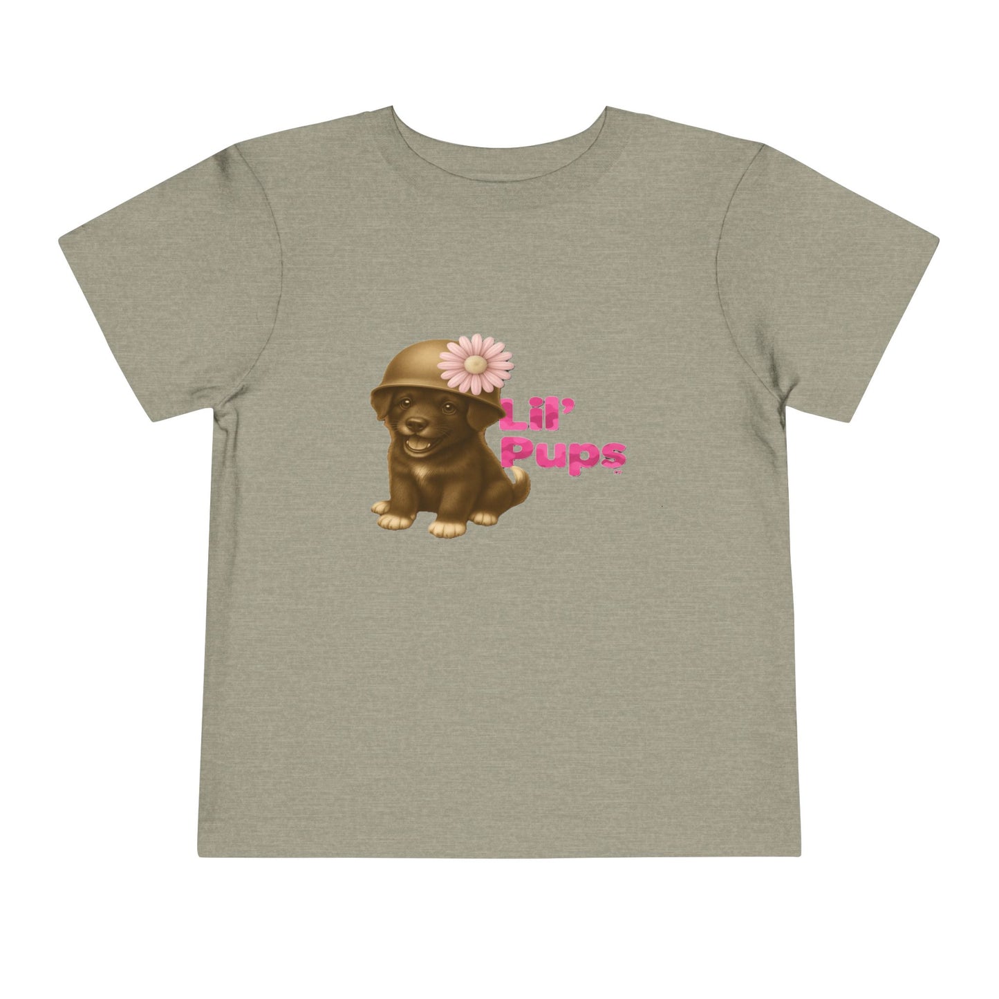 Lil’ Pups – Standing Proud for Our Troops Daisy Toddler Short Sleeve T-Shirt