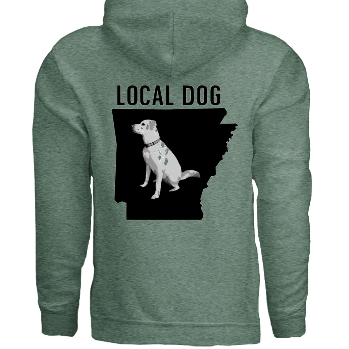 Heather Sport Dark Green - BACK