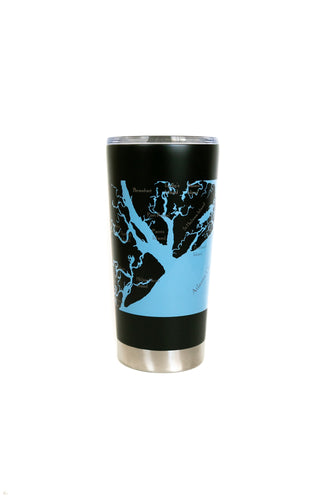 Hilton Head Island Black Stainless Steel Tumbler